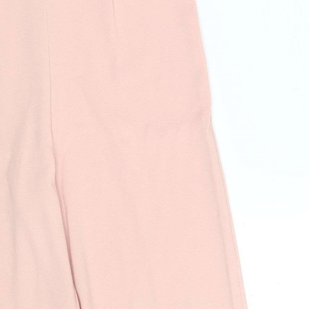 PRETTYLITTLETHING Womens Pink Polyester Bloomer Trousers Size 10 L22 in Regular Zip
