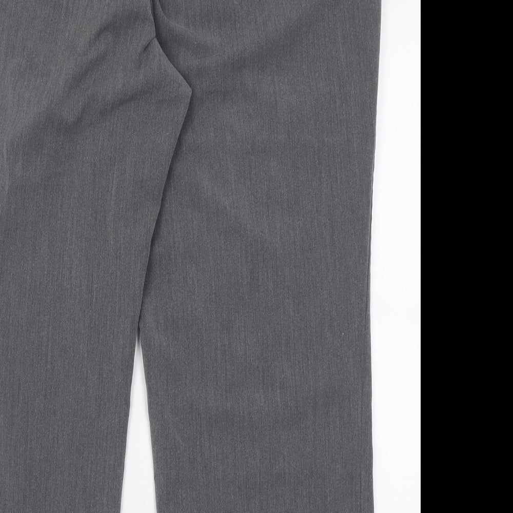 Bonmarché Womens Grey Polyester Cropped Trousers Size 18 L24 in Regular