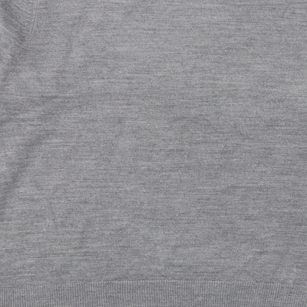 BHS Womens Grey Acrylic Pullover Sweatshirt Size 14 Pullover