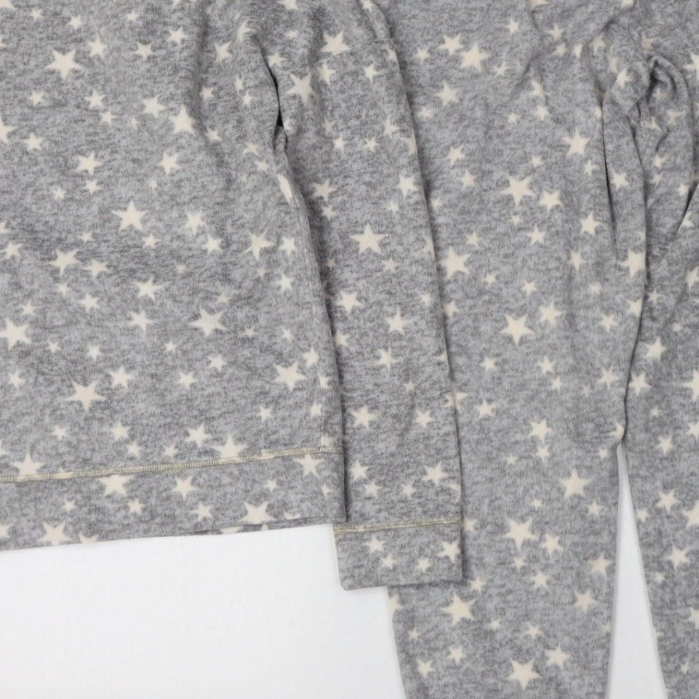 Marks and Spencer Womens Grey Geometric Polyester Cami Pyjama Set Size XS - Star print
