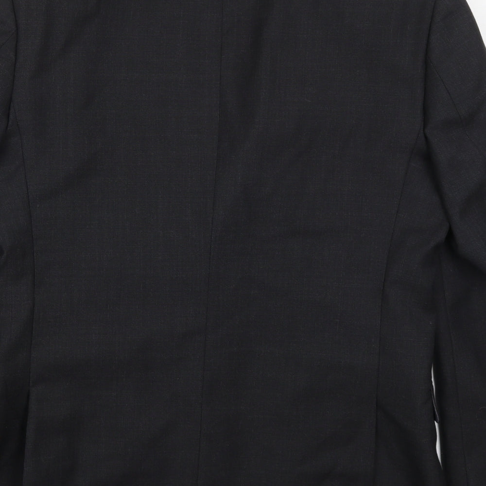 Tom English Mens Grey Wool Jacket Suit Jacket Size 40