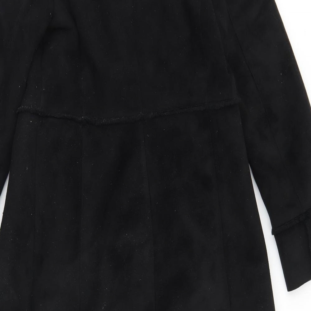 Marks & Spencer Womens Black Jacket Size 10 Tie