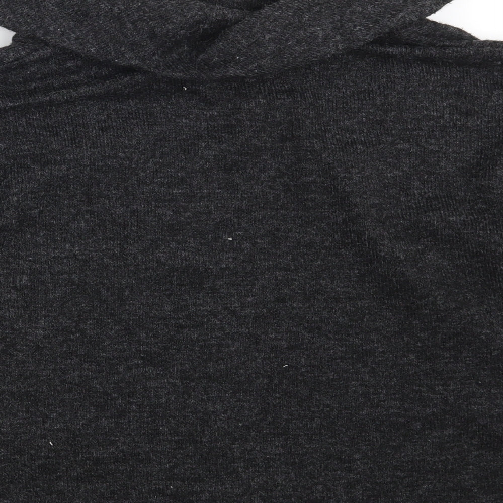 Tigi Womens Grey High Neck Polyester Pullover Jumper Size 14 - Size14-16
