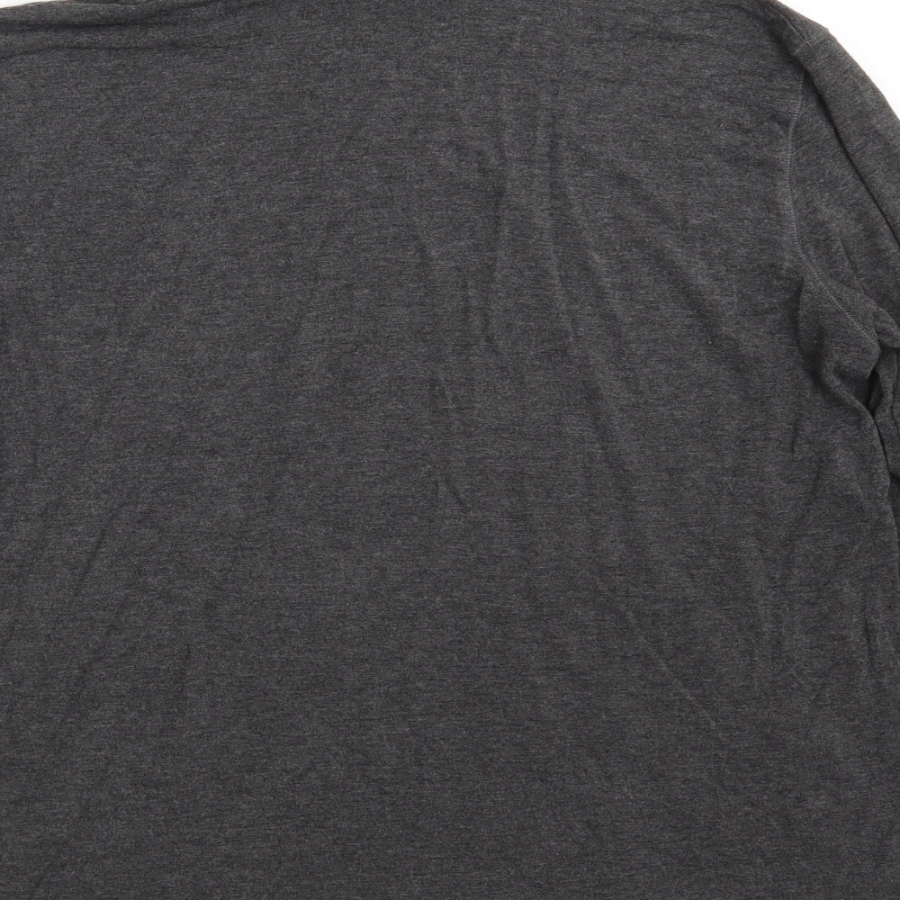 Augusta Womens Grey Viscose Basic T-Shirt Size 14 High Neck