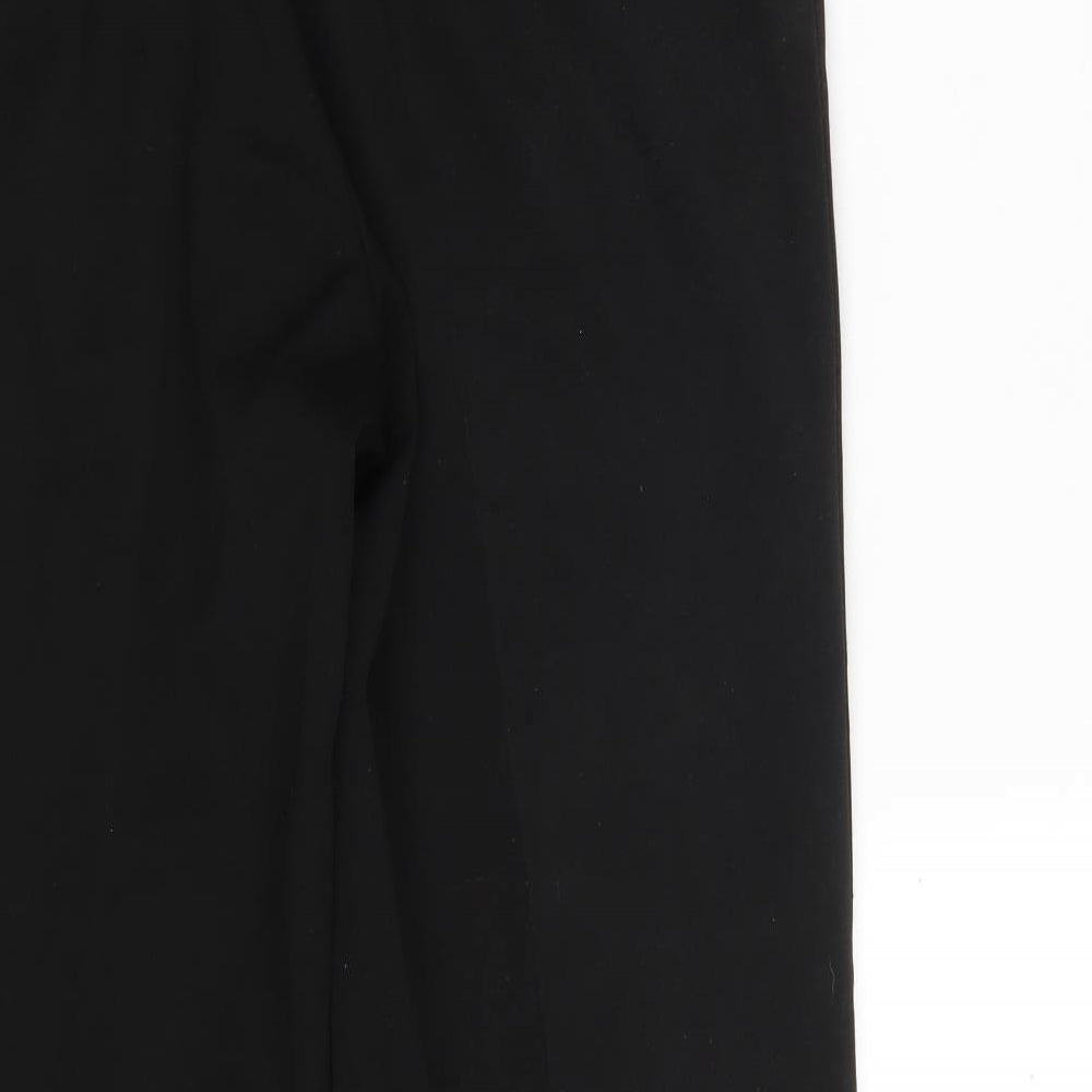 REMUS Mens Black Polyester Trousers Size 32 in L29 in Regular Zip