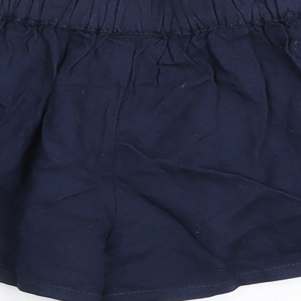NEXT Girls Black 100% Viscose Cropped Trousers Size 3-6 Months Pullover