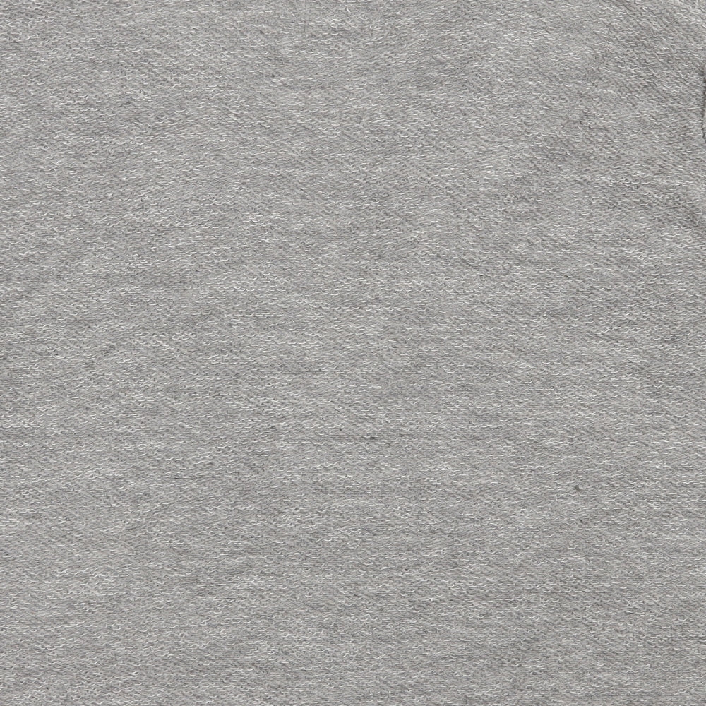 TU Womens Grey V-Neck Polyester Cardigan Jumper Size 12
