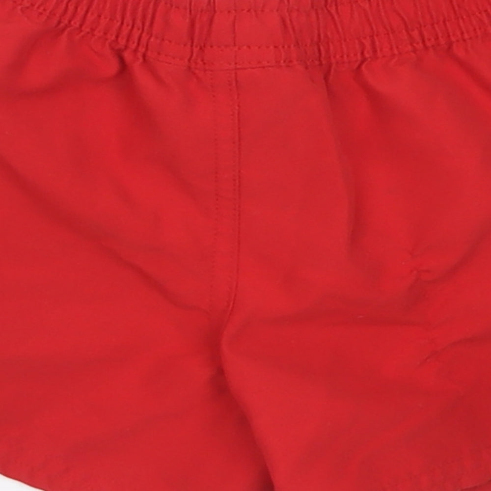 Primark Boys Red Polyester Cropped Trousers Size 9-12 Months Tie
