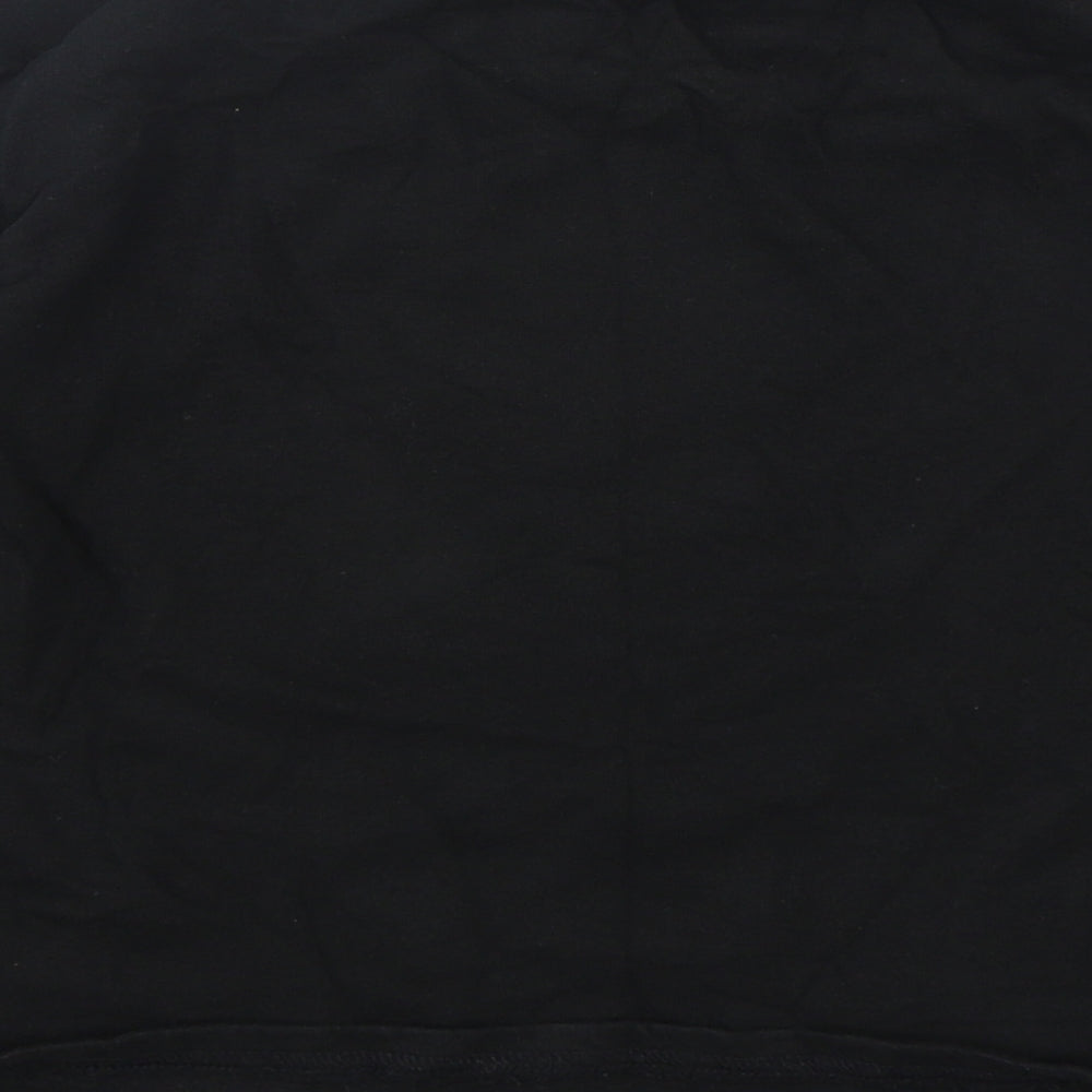 Shein Girls Black Cotton Pullover Sweatshirt Size 9 Years Pullover