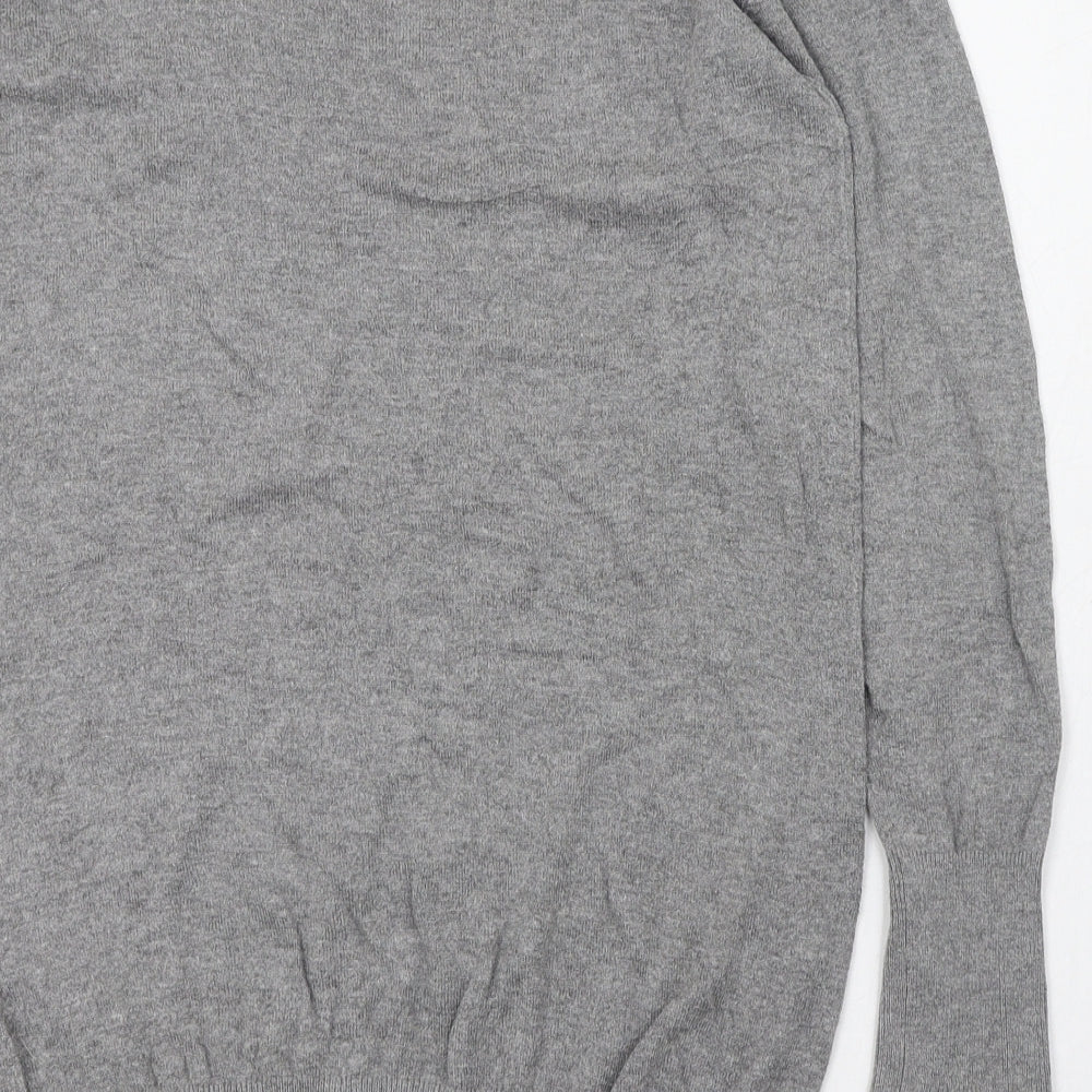 Klass Womens Grey Scoop Neck Viscose Pullover Jumper Size 8