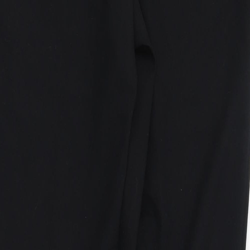 Dunnes Stores Womens Black Polyester Trousers Size 8 L28 in Regular Zip