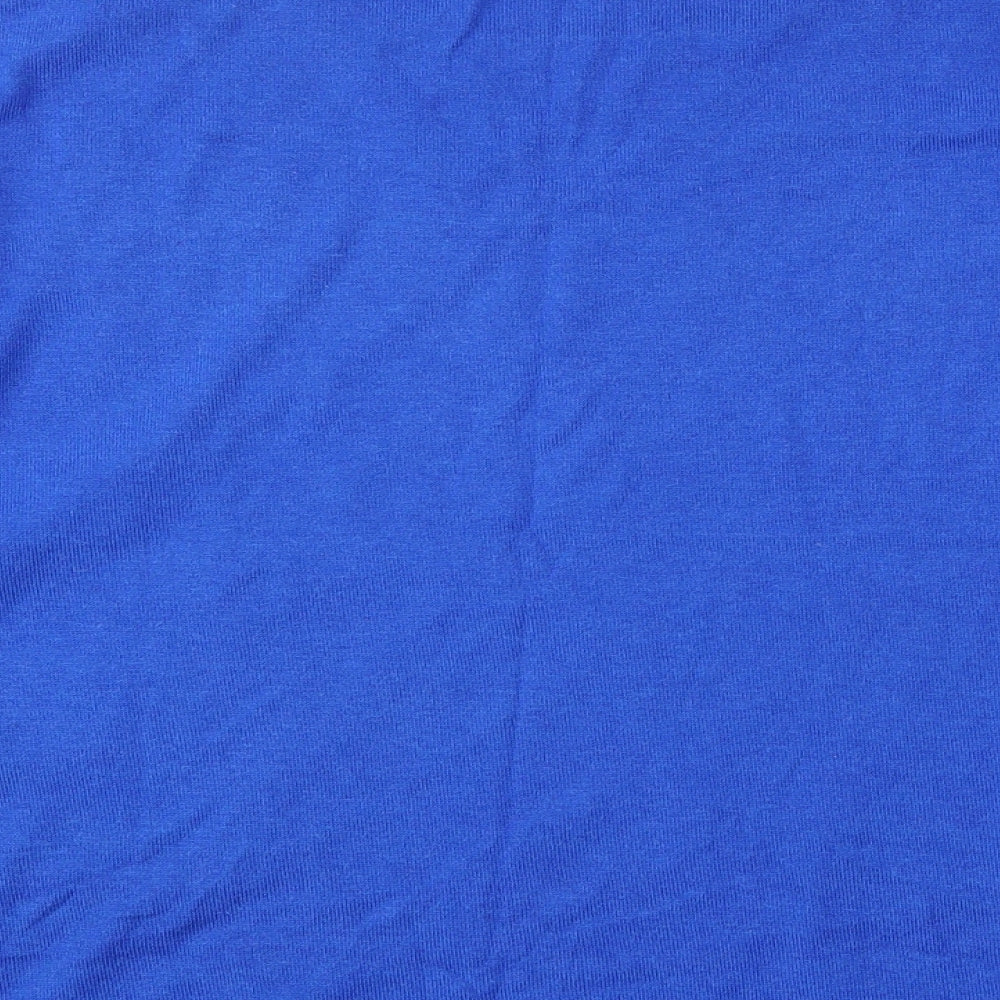 Planet Womens Blue Round Neck Viscose Pullover Jumper Size M