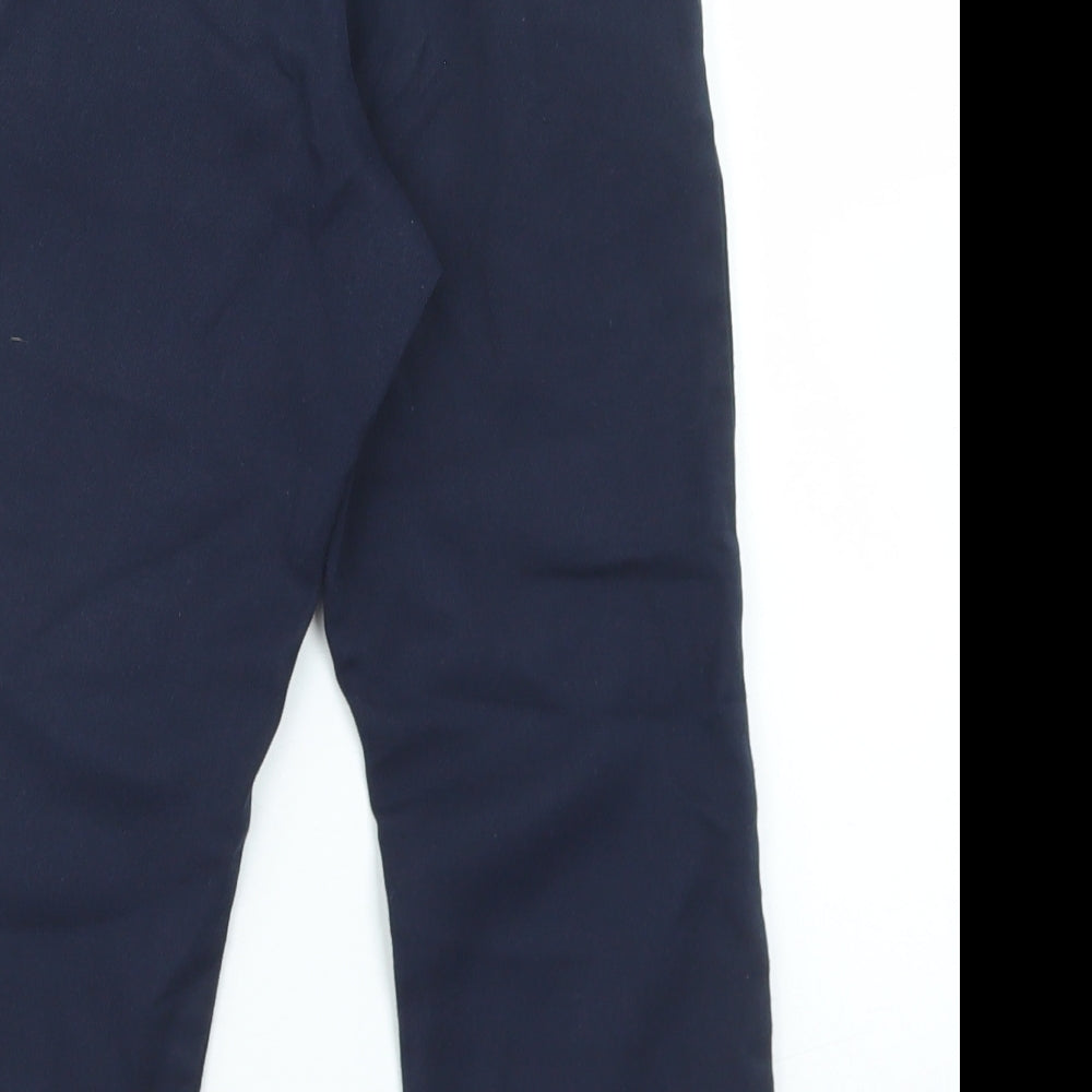 George Boys Blue Polyester Dress Pants Trousers Size 6-7 Years Regular Hook & Eye