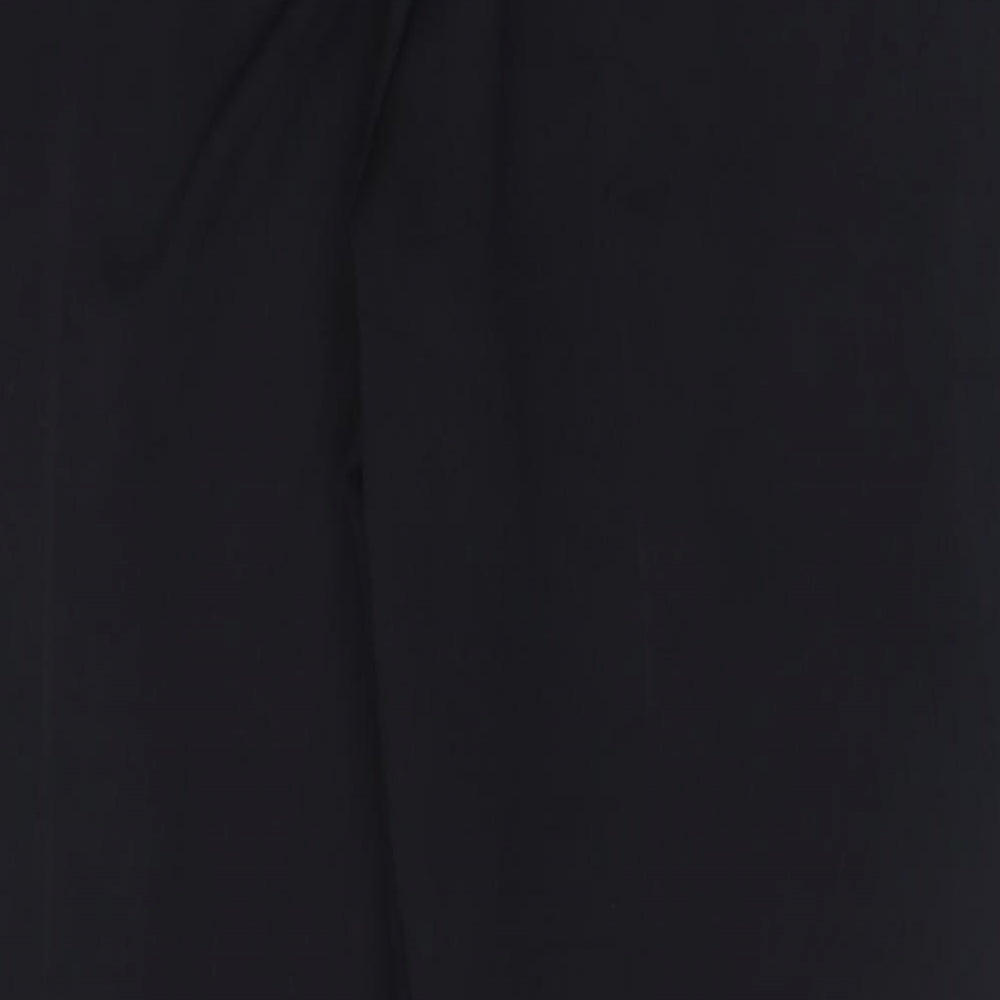 Bonmarché Womens Black Polyester Trousers Size 14 L29 in Regular
