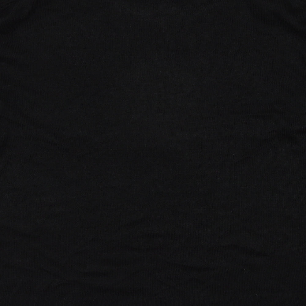 Select Womens Black Round Neck Acrylic Pullover Jumper Size XL