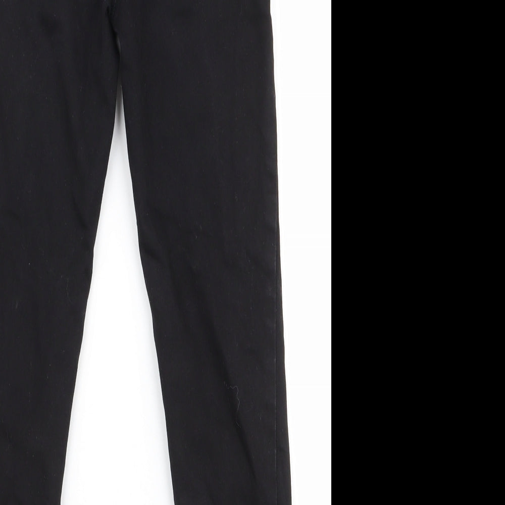 Matalan Girls Black Cotton Skinny Jeans Size 9 Months Slim Pullover