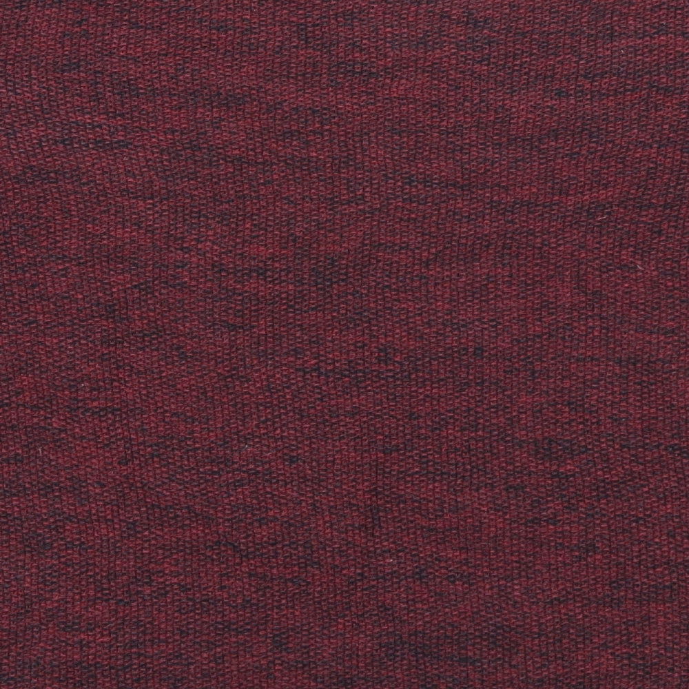 H&M Womens Red V-Neck Cotton Pullover Jumper Size L