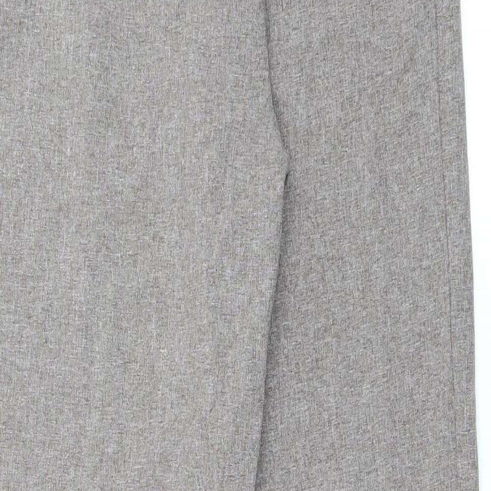 Emma Collection Womens Brown Polyester Carrot Trousers Size 14 L29 in Regular