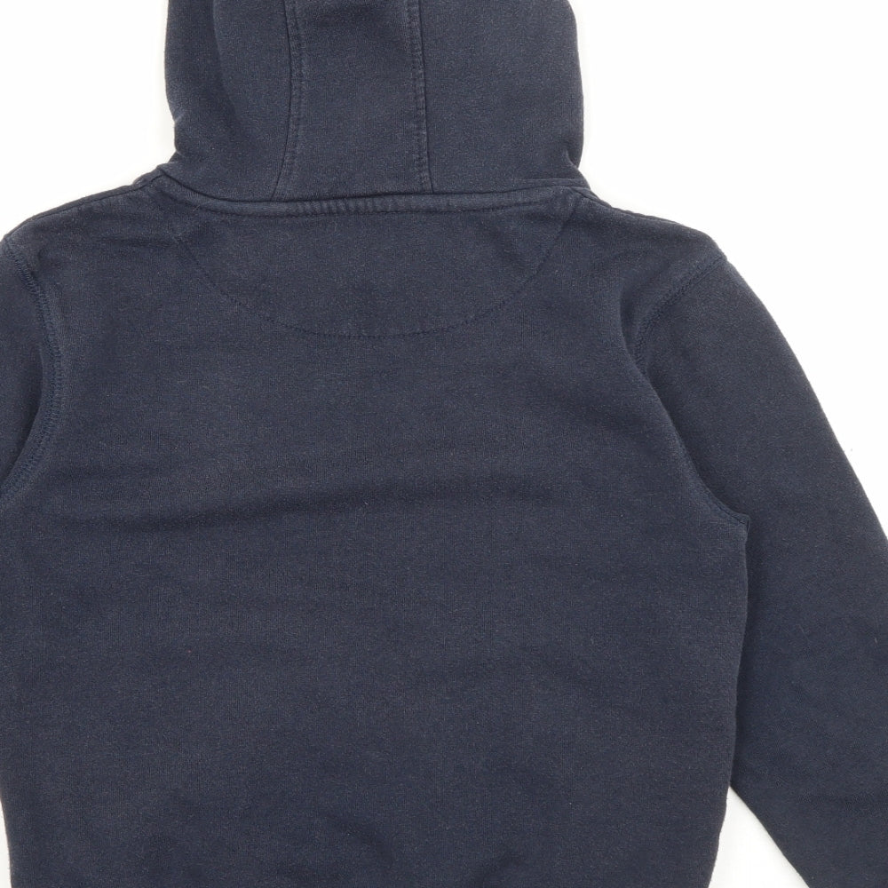 Rebel Boys Blue Cotton Pullover Hoodie Size 7-8 Years