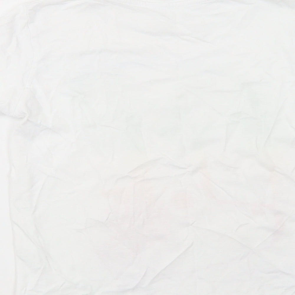 United Gamer Boys White Cotton Pullover T-Shirt Size 6-7 Years Crew Neck Pullover - Gamer