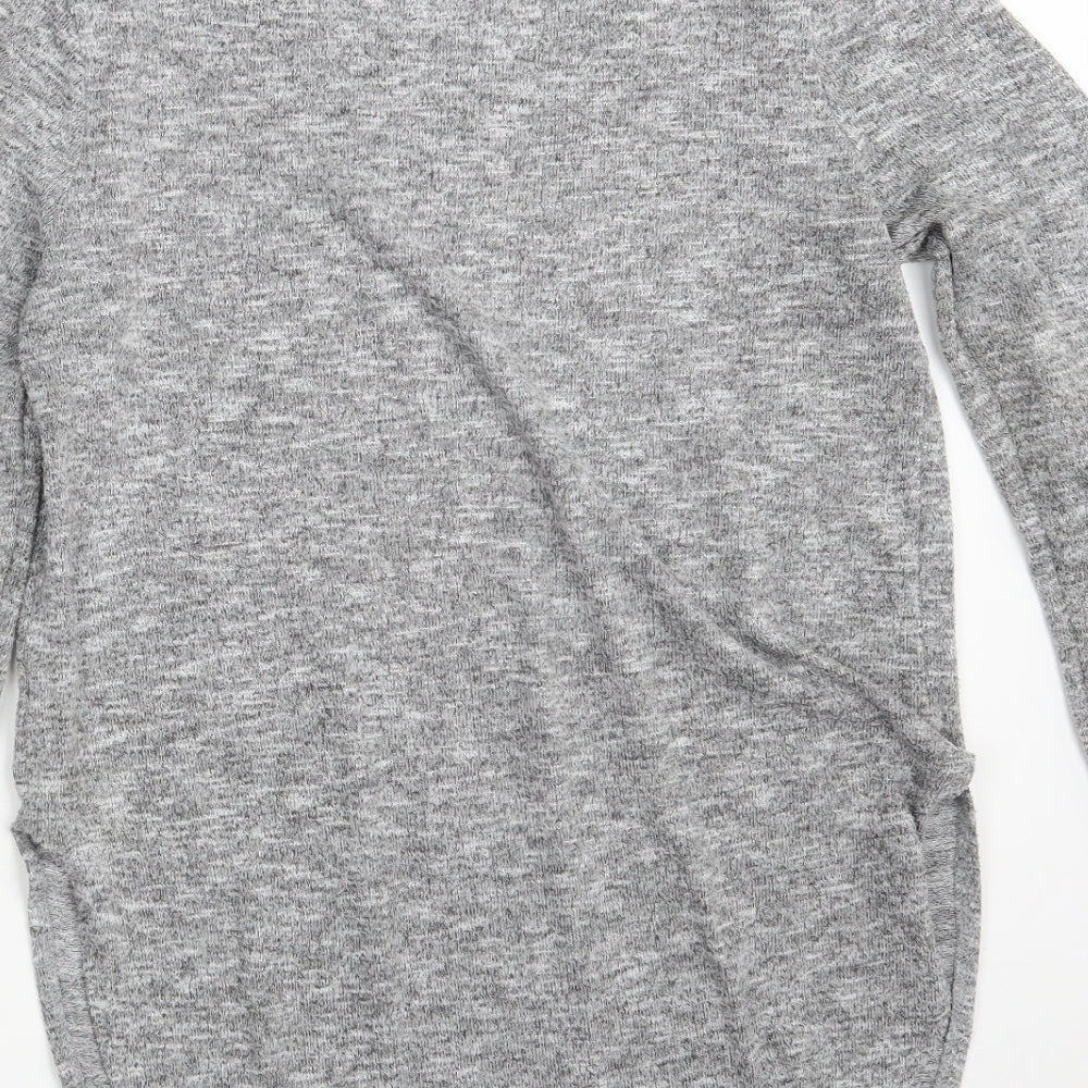 Atmosphere Womens Grey Round Neck Polyester Pullover Jumper Size 12