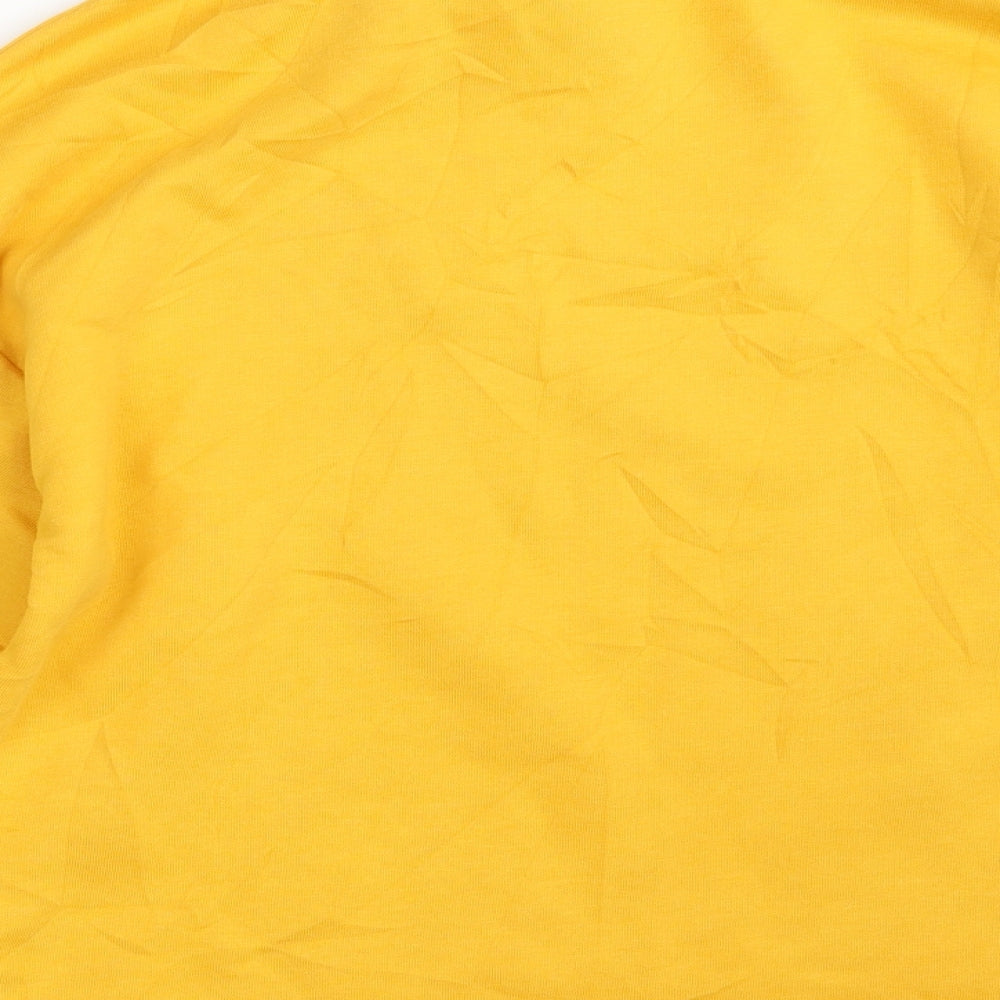 Zara Womens Yellow Polyester Pullover Sweatshirt Size S - Never Ending