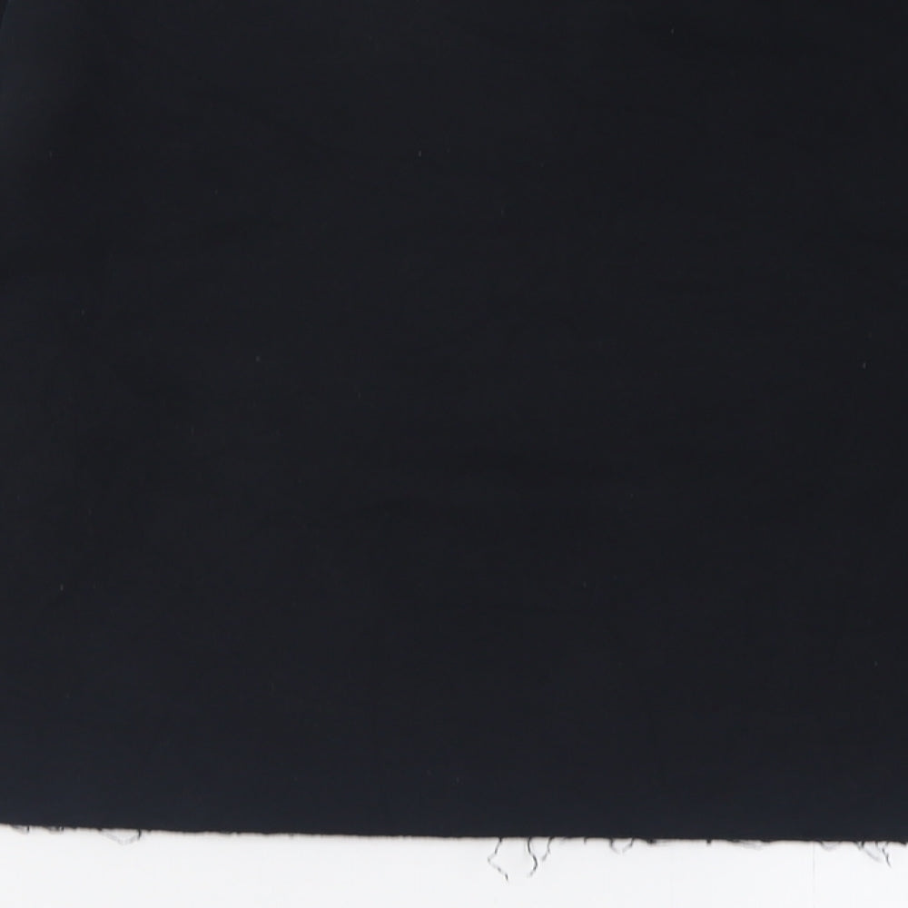 River Island Womens Black Cotton Pullover Sweatshirt Size S Pullover - Cropped
