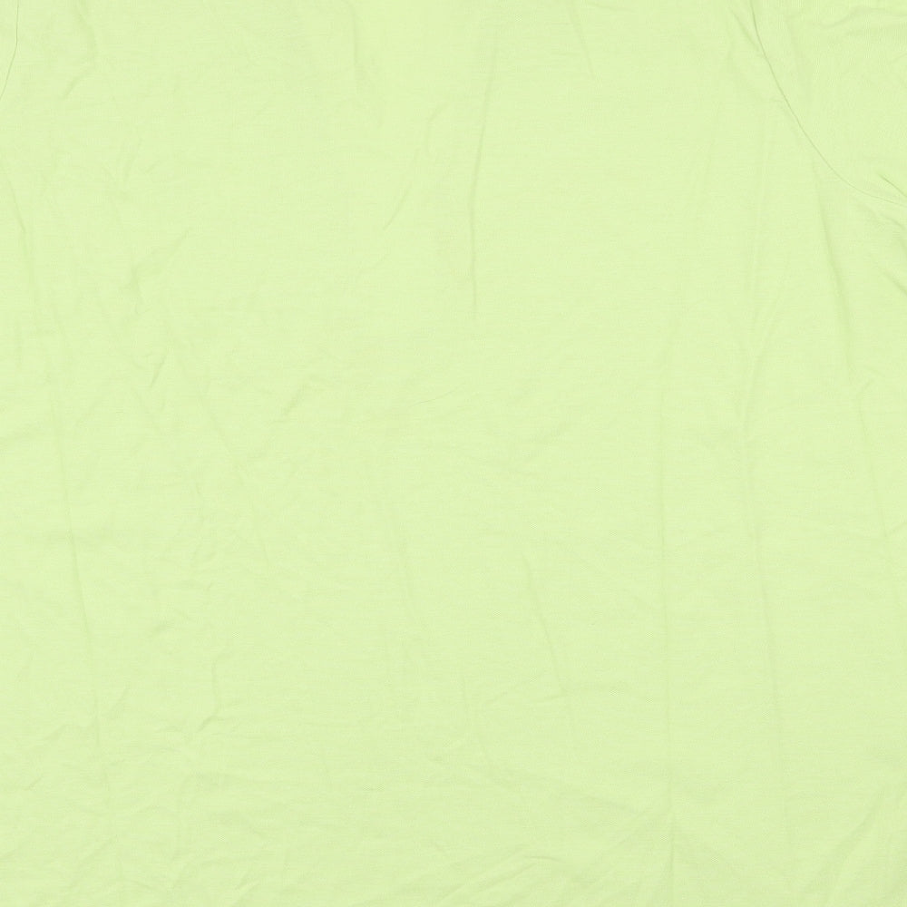 Bonmarché Mens Green 100% Cotton Polo Size XL Collared Button