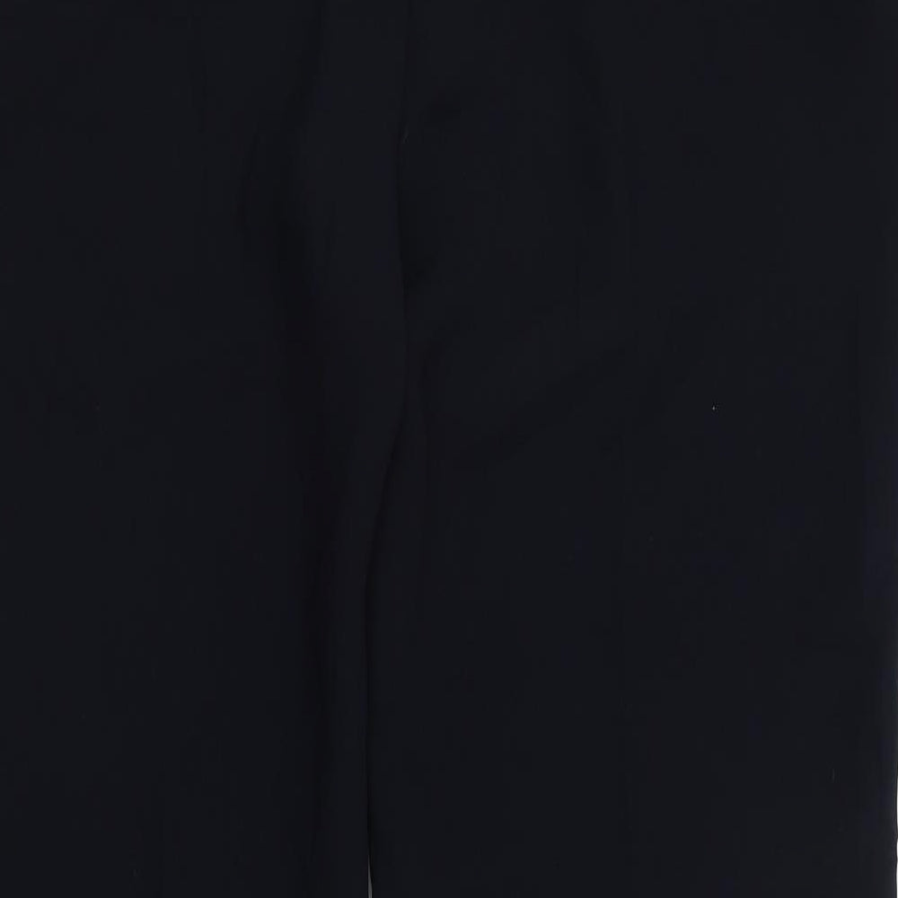 Linea Womens Blue Polyester Trousers Size 16 L30 in Regular Zip
