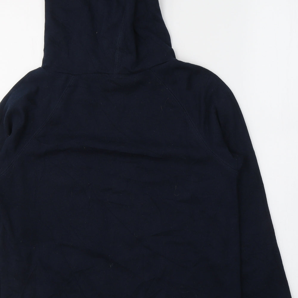 New Look Womens Blue Cotton Pullover Sweatshirt Size 8 Pullover