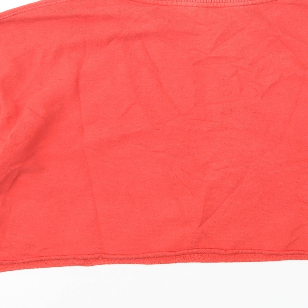 Miss Selfridge Womens Red Cotton Pullover Sweatshirt Size 8 Pullover