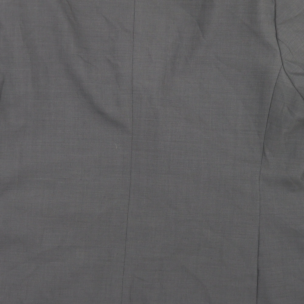 Marks & Spencer Mens Grey Polyester Jacket Blazer Size 46
