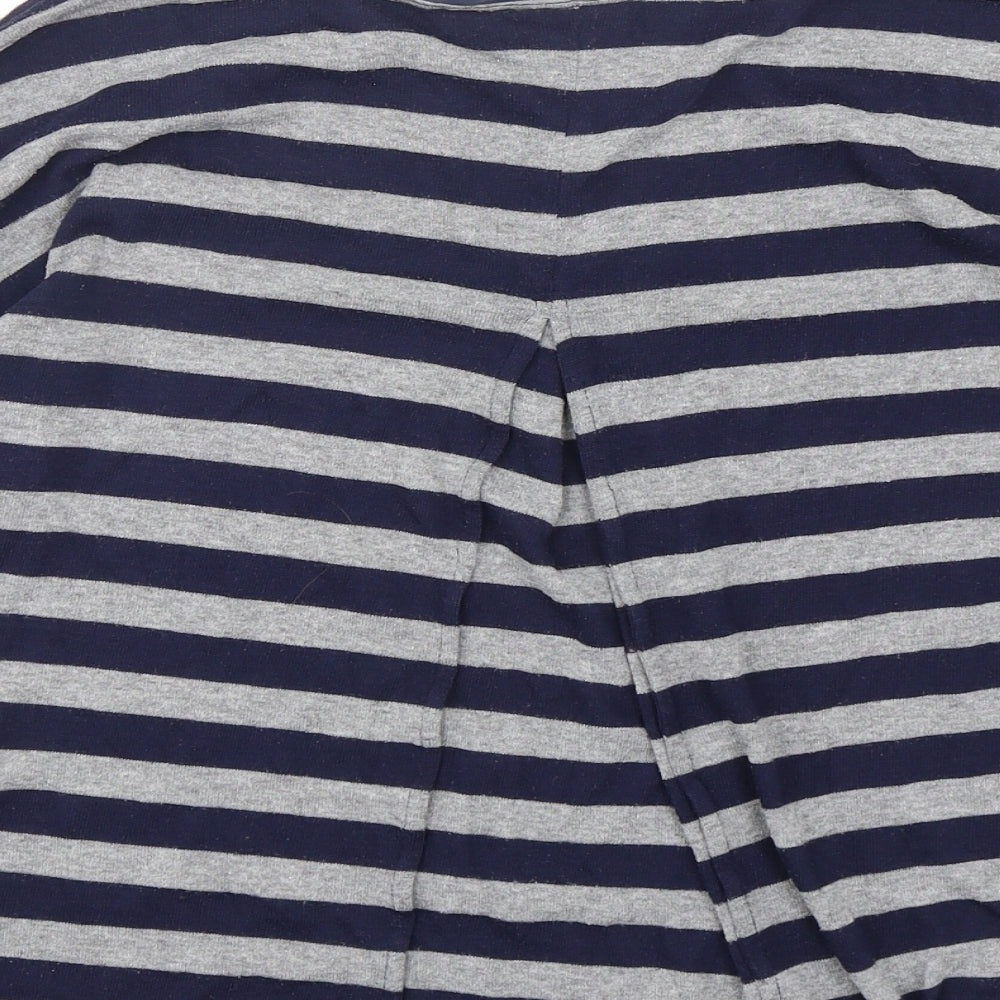 Phase Eight Womens Multicoloured Round Neck Striped Polyester Pullover Jumper Size 10