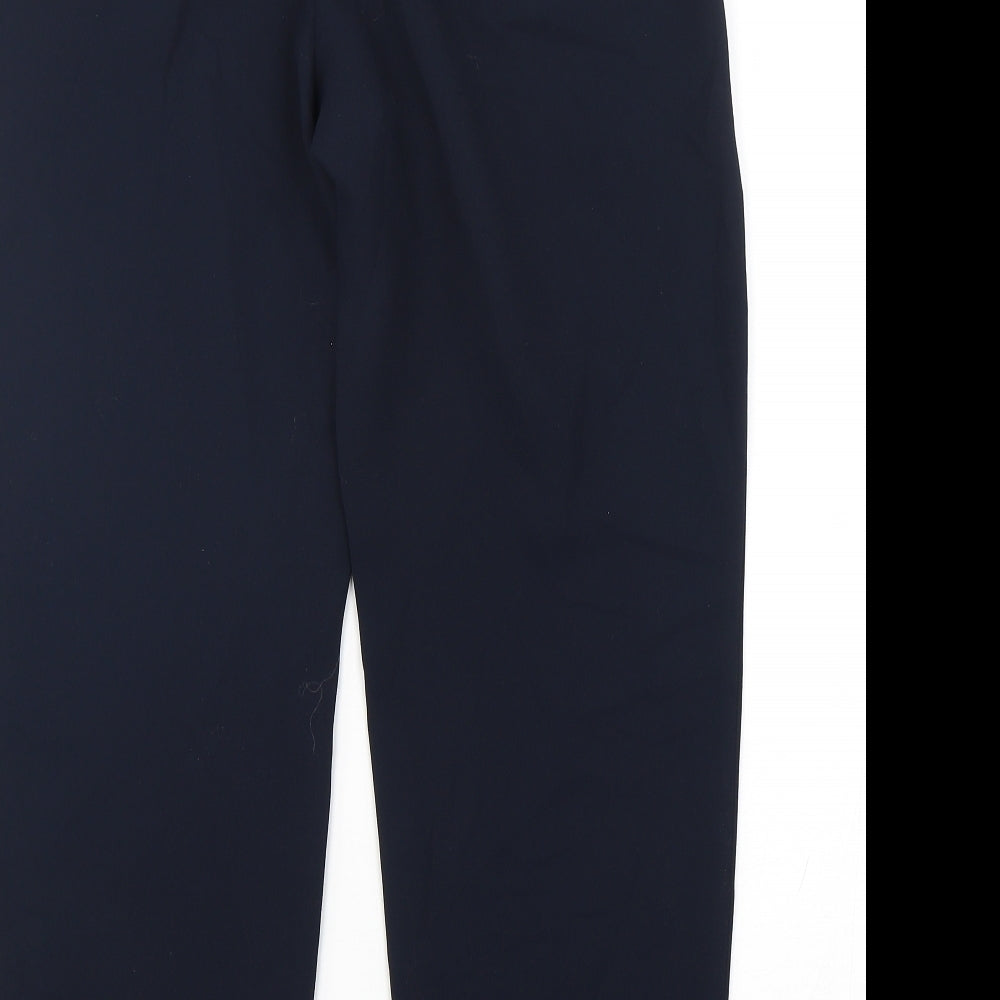 Talbots Womens Blue Polyester Trousers Size M L29 in Regular Drawstring