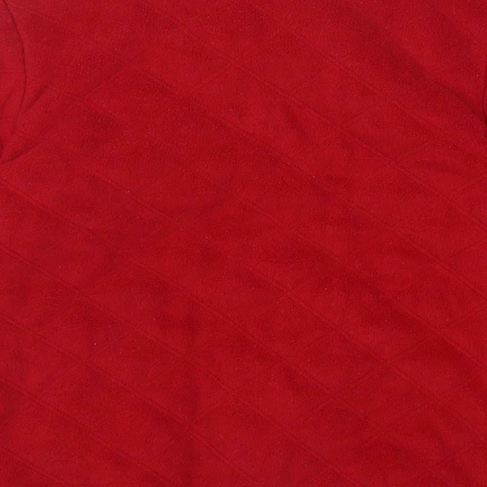 Casual Comfort Womens Red Jacket Size S Zip