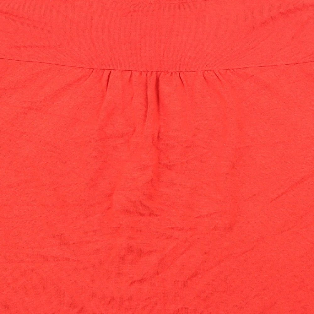 Alex & Co Womens Red V-Neck Viscose Cardigan Jumper Size 12