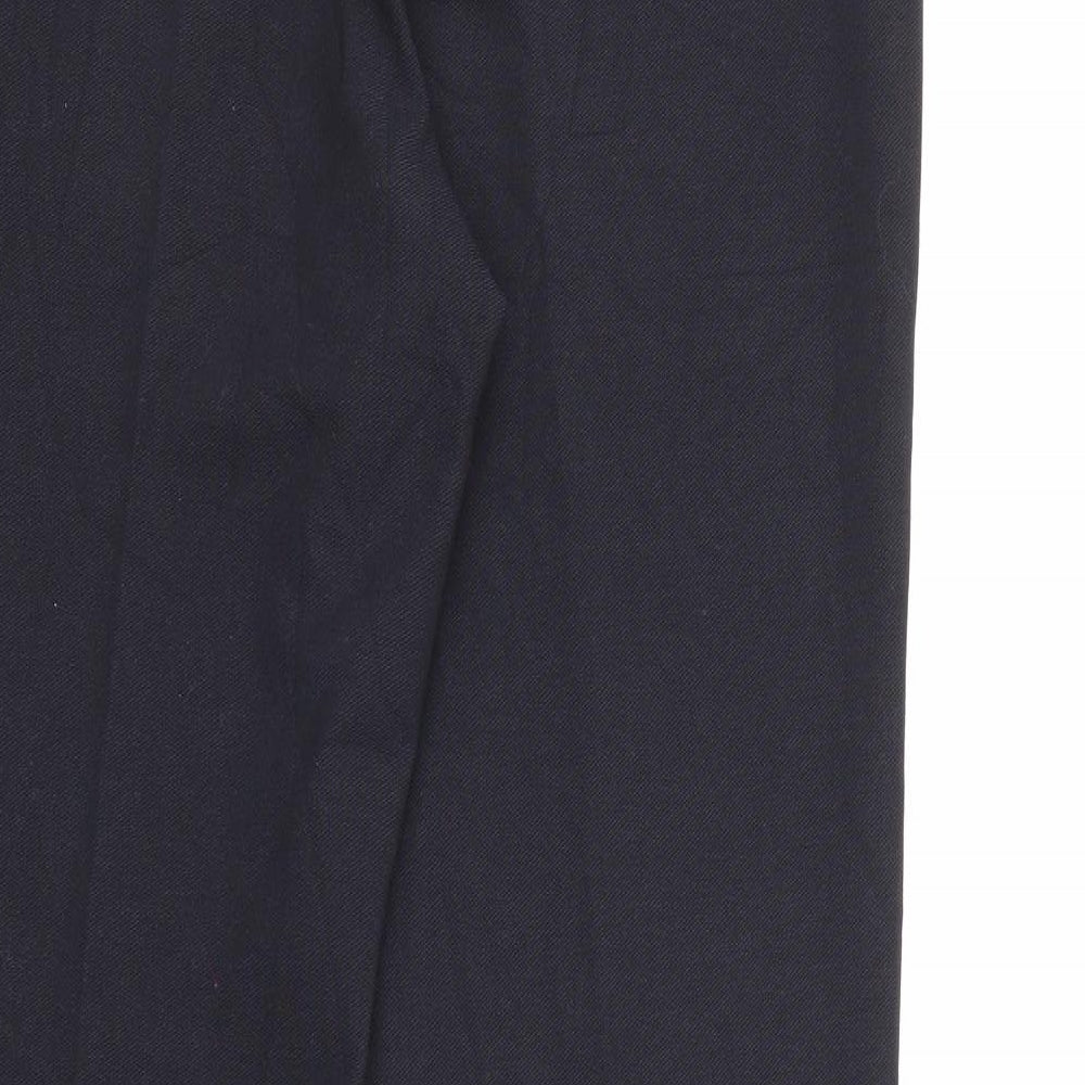 CC Womens Blue Polyester Carrot Trousers Size 12 L29 in Regular Zip