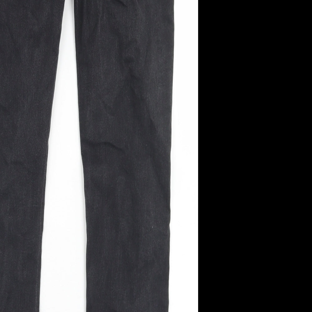 Denim Co Womens Black Cotton Skinny Jeans Size 12 L28 in Regular Button