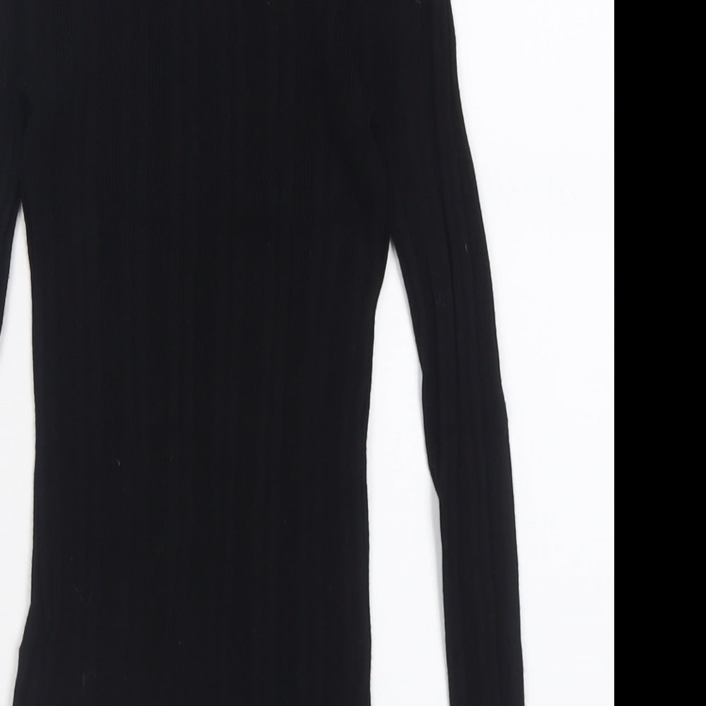 Atmosphere Womens Black Crew Neck Viscose Pullover Jumper Size 8