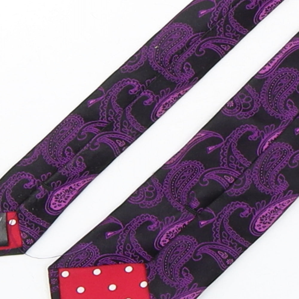 stvdio Mens Multicoloured Paisley Silk Pointed Tie One Size