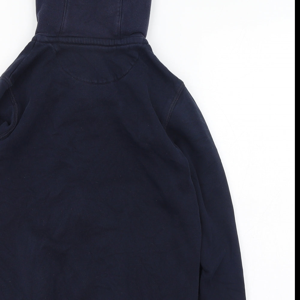 Schoolwear Boys Blue Cotton Full Zip Hoodie Size 9 Years Zip - School