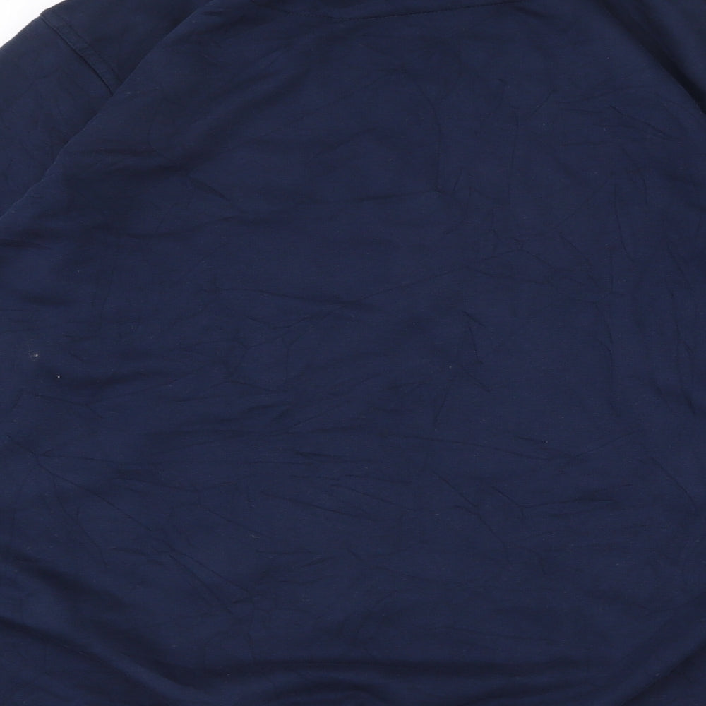 Printer Womens Blue Cotton Pullover Sweatshirt Size 14 Pullover