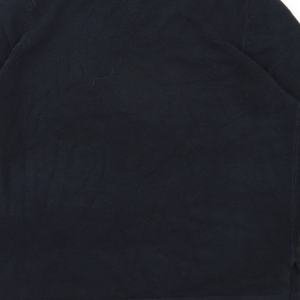 Marks & Spencer Womens Blue Round Neck Acrylic Pullover Jumper Size 12