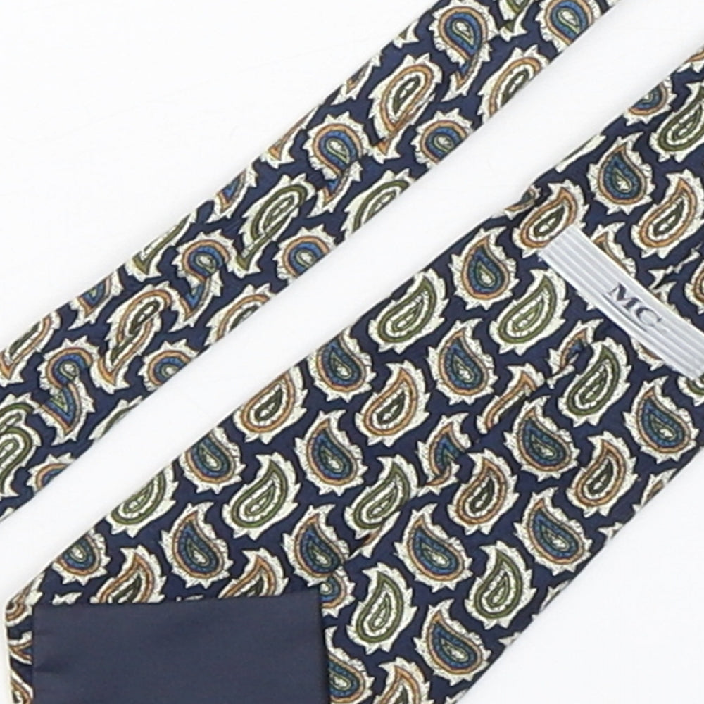 MC Mens Multicoloured Paisley Polyester Pointed Tie One Size