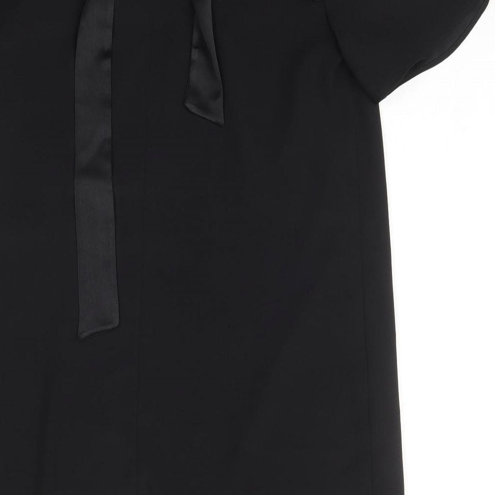 River Island Womens Black Polyester Mini Size 10 Round Neck Pullover
