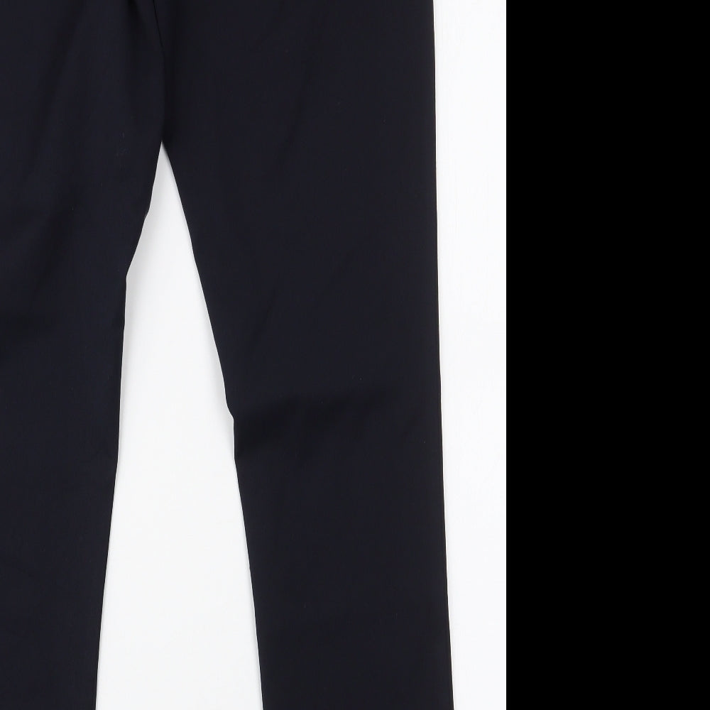 Preworn Womens Blue Polyester Trousers Size 10 L29 in Slim