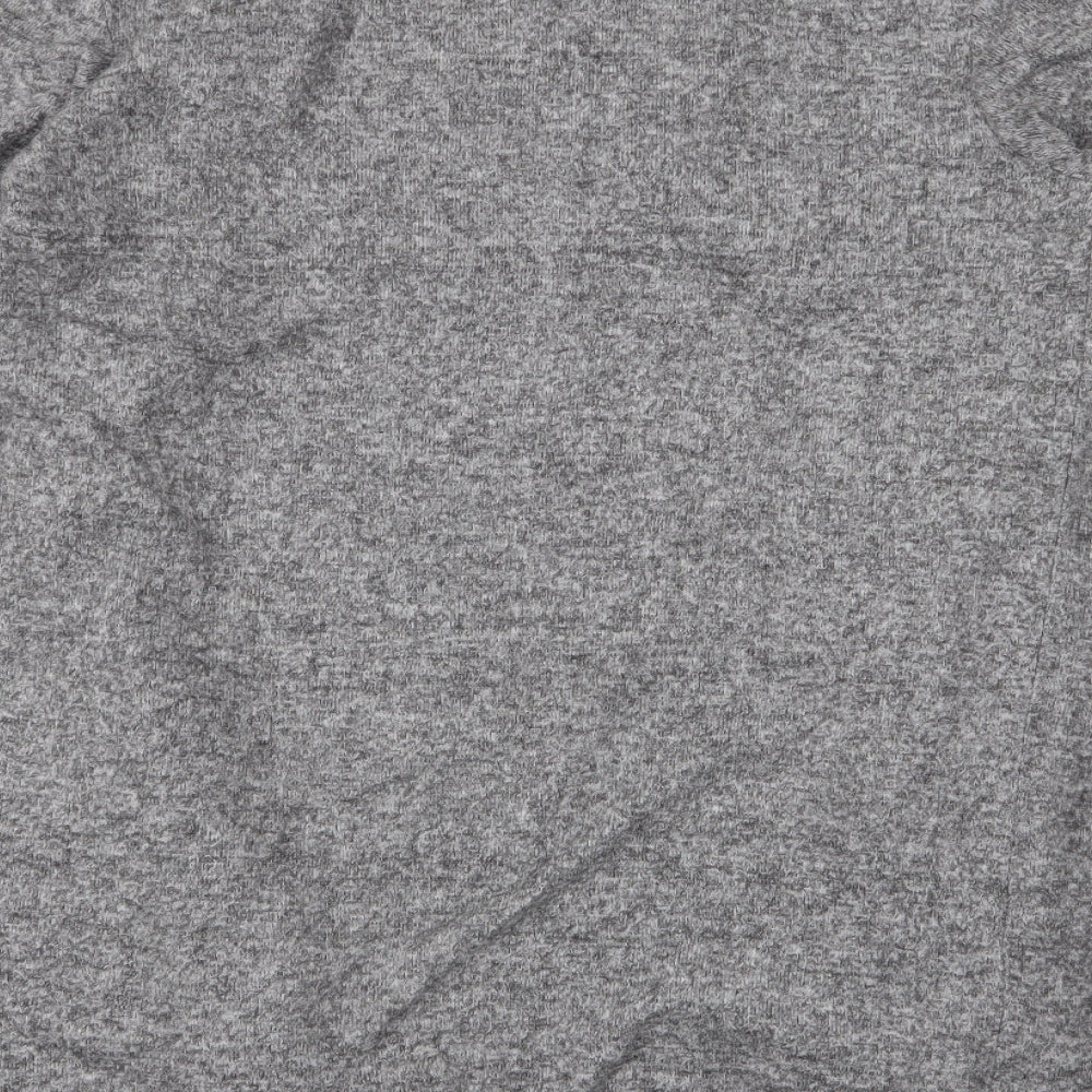 H&M Womens Grey V-Neck Viscose Cardigan Jumper Size S