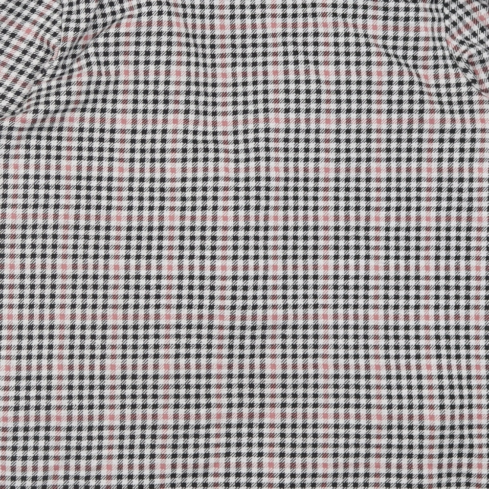 h^m Womens Grey Plaid Jacket Blazer Size S