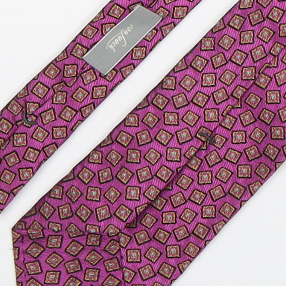 Van Laack Mens Multicoloured Geometric Silk Pointed Tie One Size