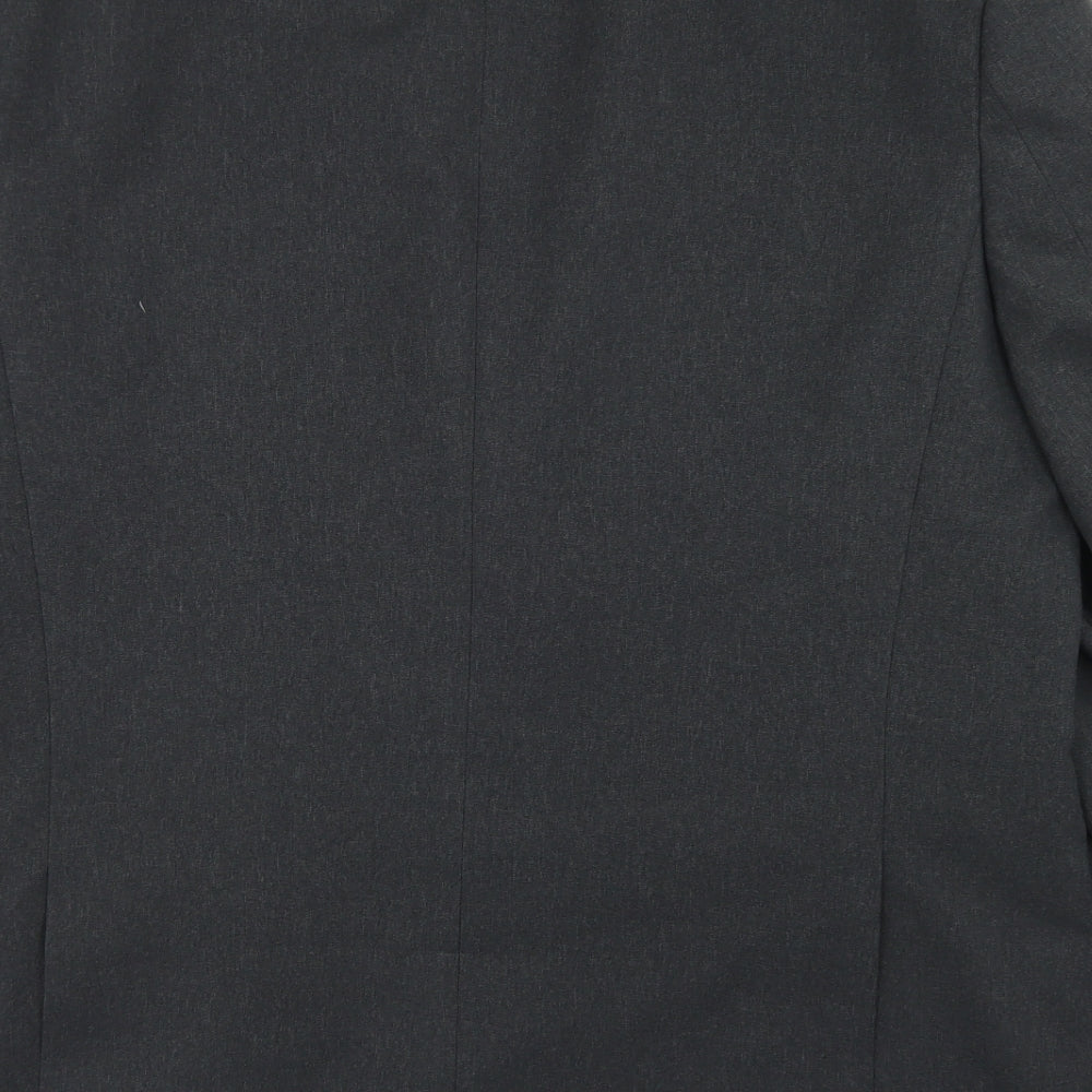 Greenwoods Mens Grey Polyester Jacket Blazer Size 42